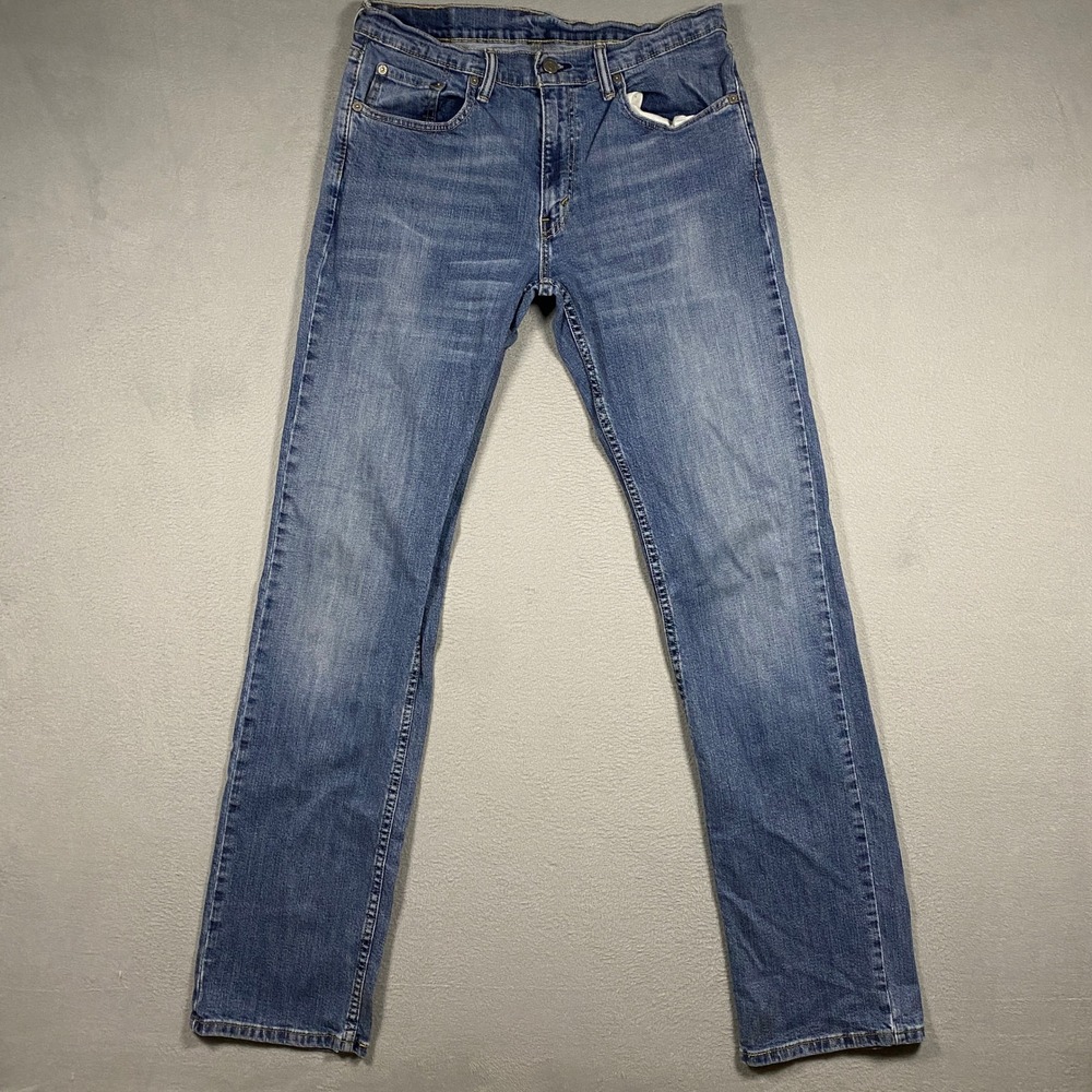 Levis 559 Relaxed Straight Jeans Mens 32x36 Blue Stretch Denim Pants